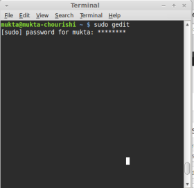 display opassword on linux terminal